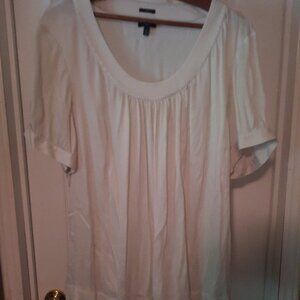 2X Talbots Short Sleeve Round Neck "Silky" Shirt